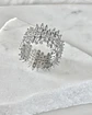 Anillo Sorento Circones rectangulares Siver - Miniatura 3