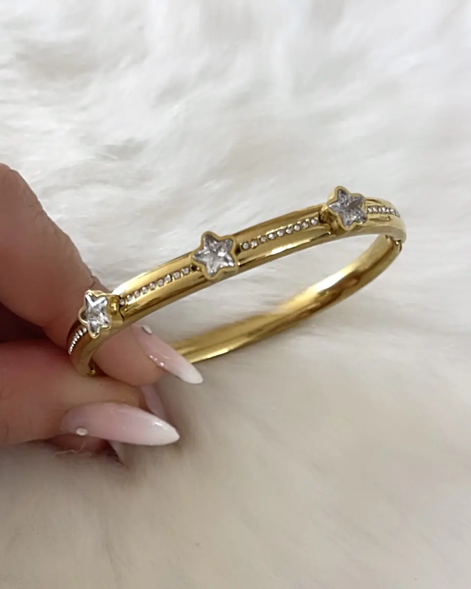  Esclava trío Estrellas Circones Gold 4