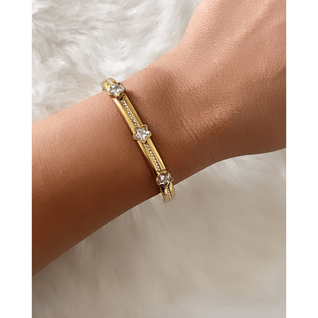  Esclava trío Estrellas Circones Gold