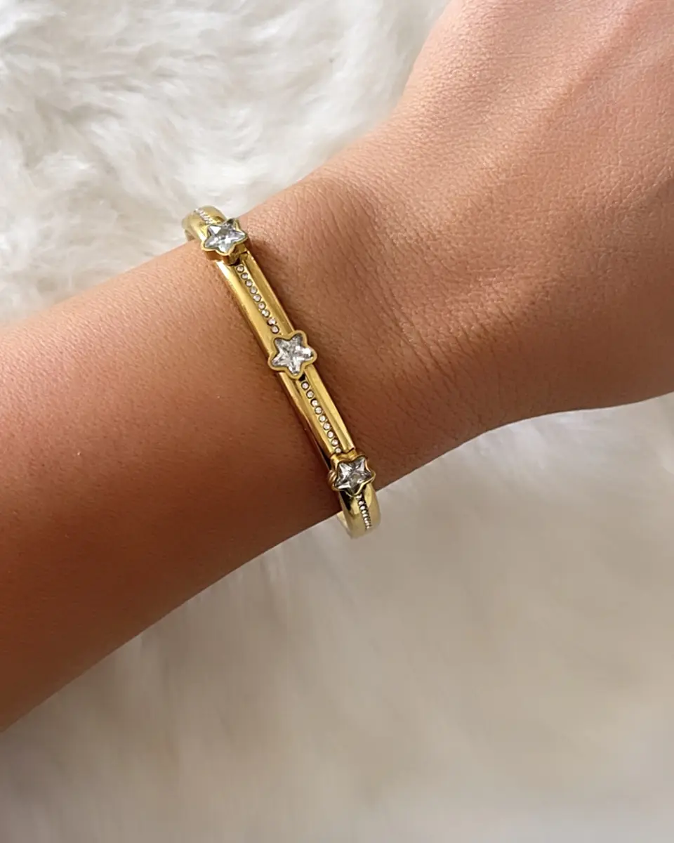  Esclava trío Estrellas Circones Gold 2