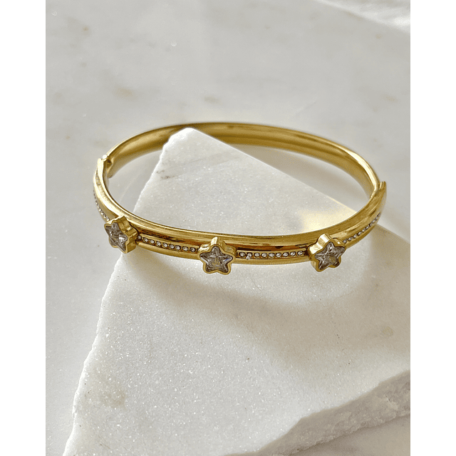  Esclava trío Estrellas Circones Gold