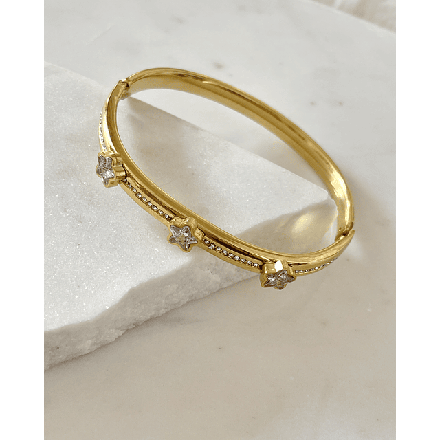  Esclava trío Estrellas Circones Gold