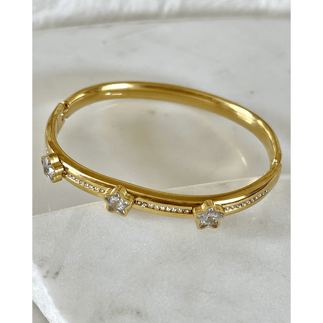  Esclava trío Estrellas Circones Gold