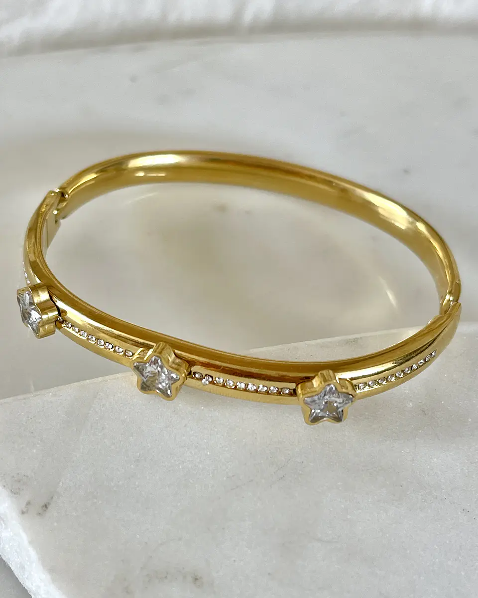  Esclava trío Estrellas Circones Gold 1