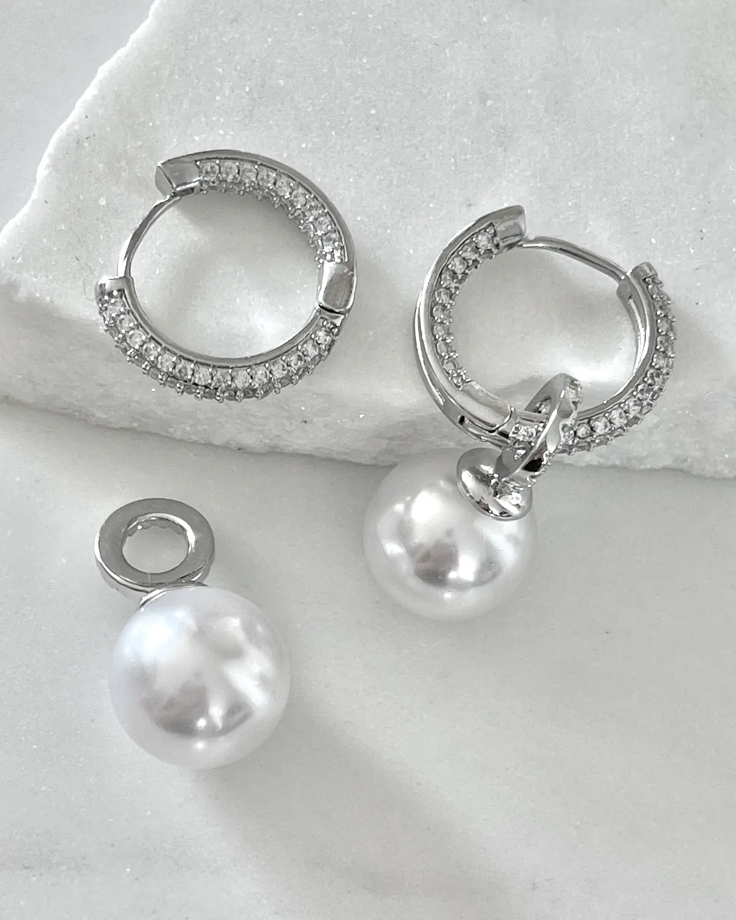Aros Agolla y Perlas Circones Etienne Silver 4