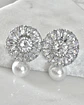 Aros Praga Perla y Circones Silver  - Miniatura 1