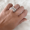 Anillo  Entrelazado Circones Silver 