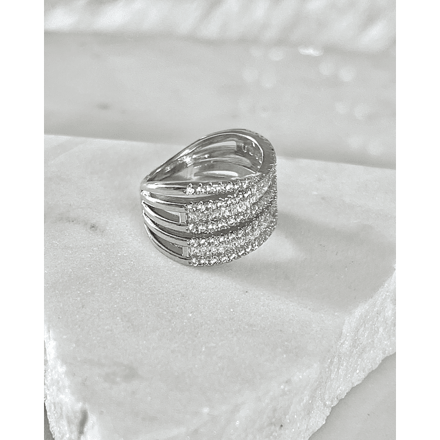 Anillo  Entrelazado Circones Silver 