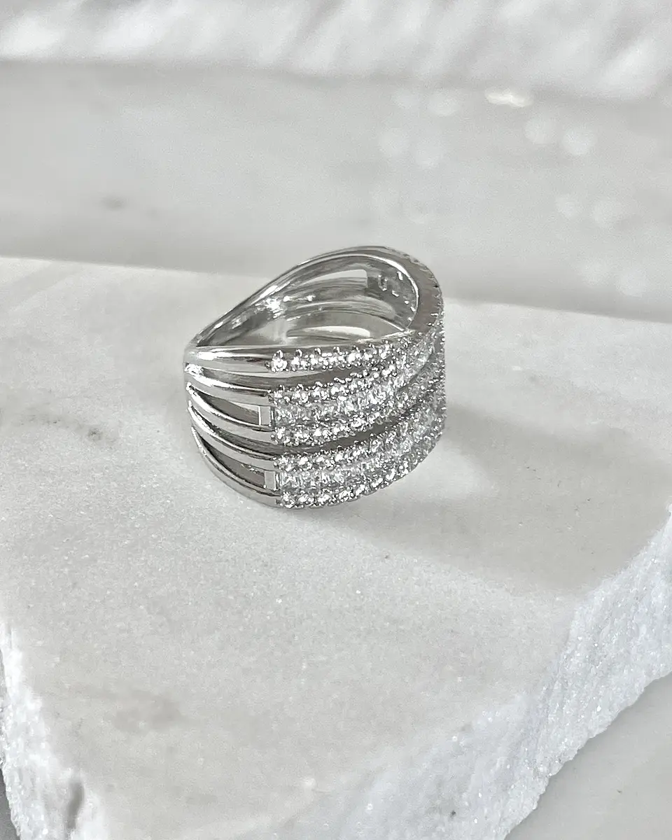 Anillo  Entrelazado Circones Silver  3