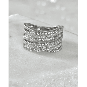 Anillo  Entrelazado Circones Silver 