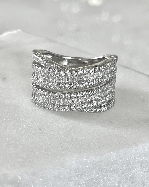 Anillo  Entrelazado Circones Silver 