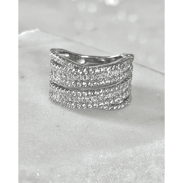 Anillo  Entrelazado Circones Silver 