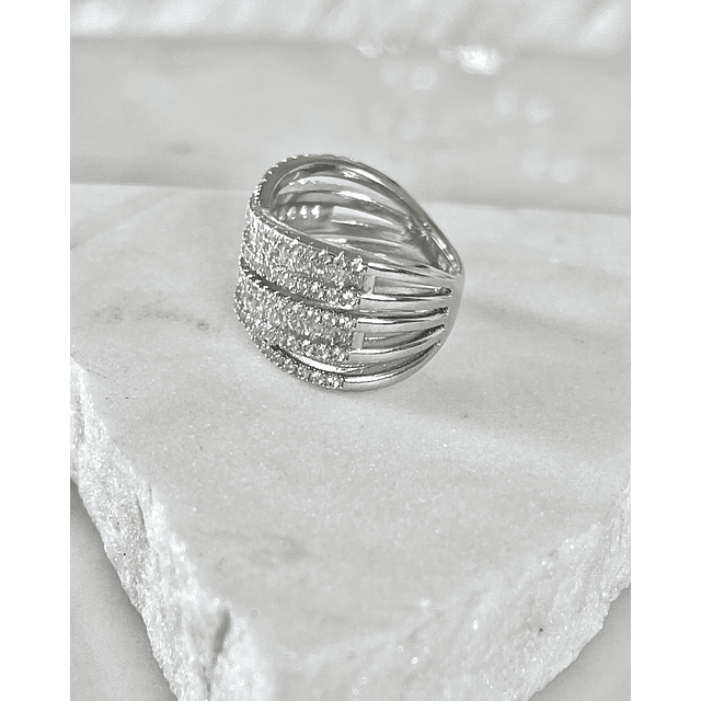 Anillo  Entrelazado Circones Silver 