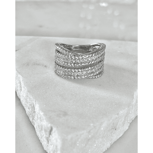 Anillo  Entrelazado Circones Silver 