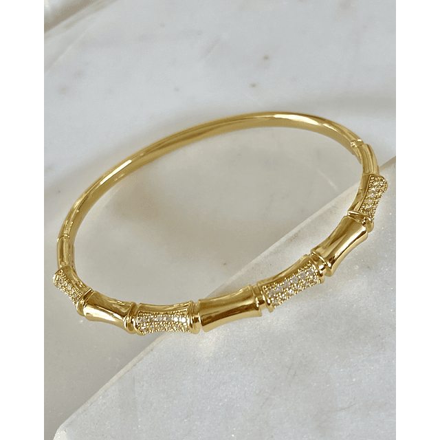  Esclava Diseño Bambú Circones Gold