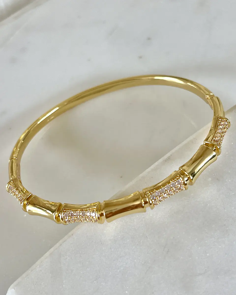  Esclava Diseño Bambú Circones Gold 1