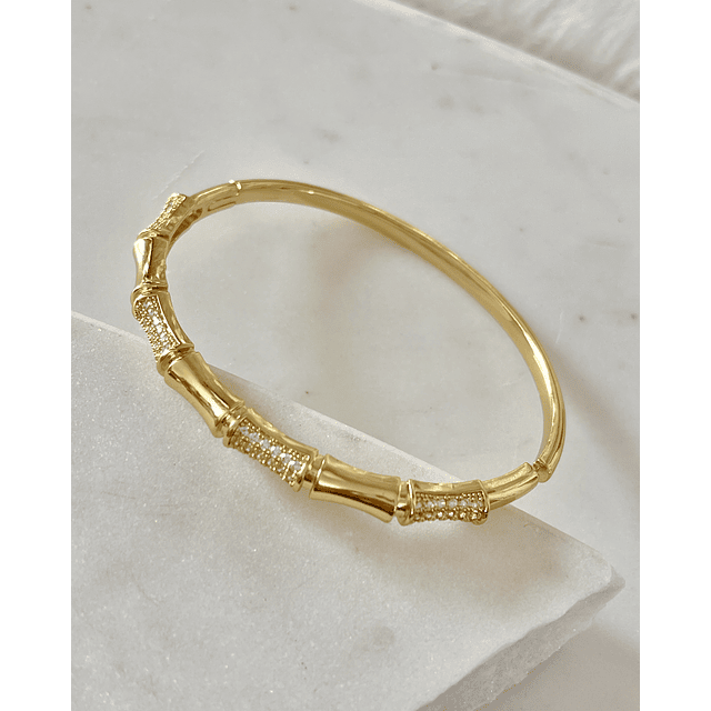  Esclava Diseño Bambú Circones Gold