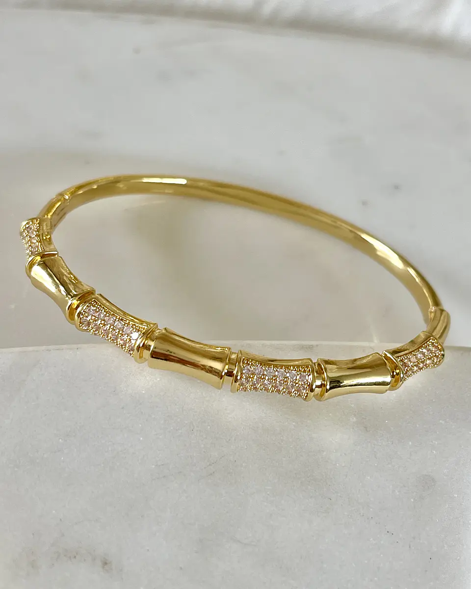  Esclava Diseño Bambú Circones Gold 3