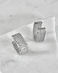 Aros Luxury Rectangulares Circones Silver - Miniatura 2