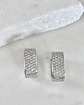 Aros Luxury Rectangulares Circones Silver - Miniatura 4