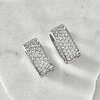Aros Luxury Rectangulares Circones Silver