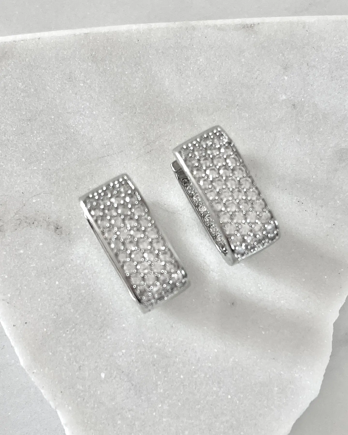 Aros Luxury Rectangulares Circones Silver 1
