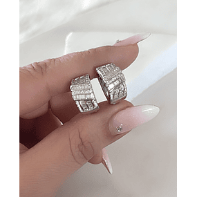 Aros Emperatriz Circones Silver
