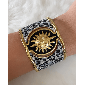 Maxi Brazalete Soleil Gold Print  Maximalista 