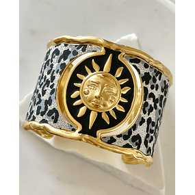 Maxi Brazalete Soleil Gold Print  Maximalista 