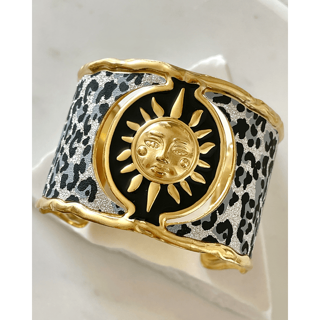 Maxi Brazalete Soleil Gold Print  Maximalista 