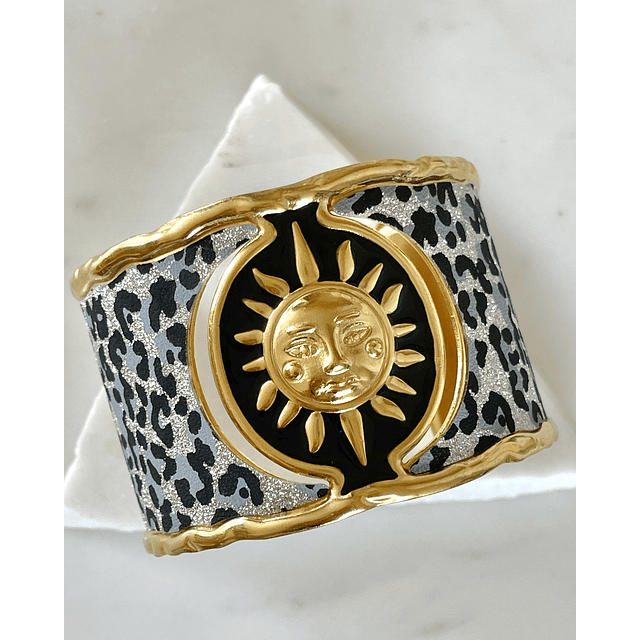Maxi Brazalete Soleil Gold Print  Maximalista 