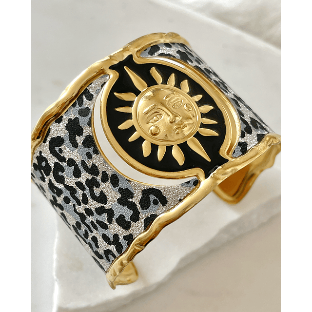 Maxi Brazalete Soleil Gold Print  Maximalista 