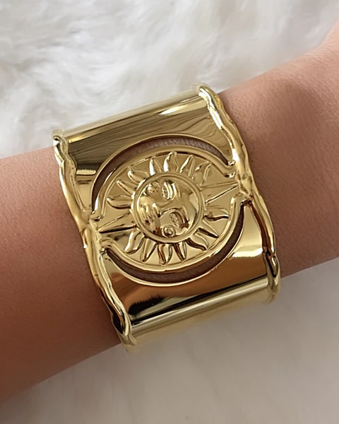 Maxi Brazalete Soleil Gold  Maximalista 