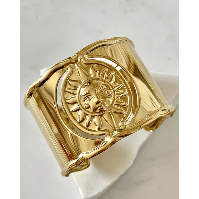Maxi Brazalete Soleil Gold  Maximalista 