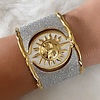 Maxi Brazalete Soleil Silver Gold  Maximalista 