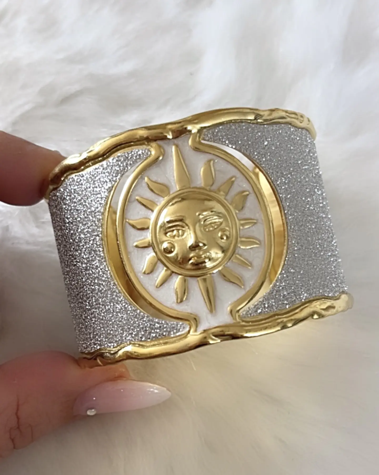 Maxi Brazalete Soleil Silver Gold  Maximalista  3