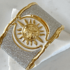 Maxi Brazalete Soleil Silver Gold  Maximalista 