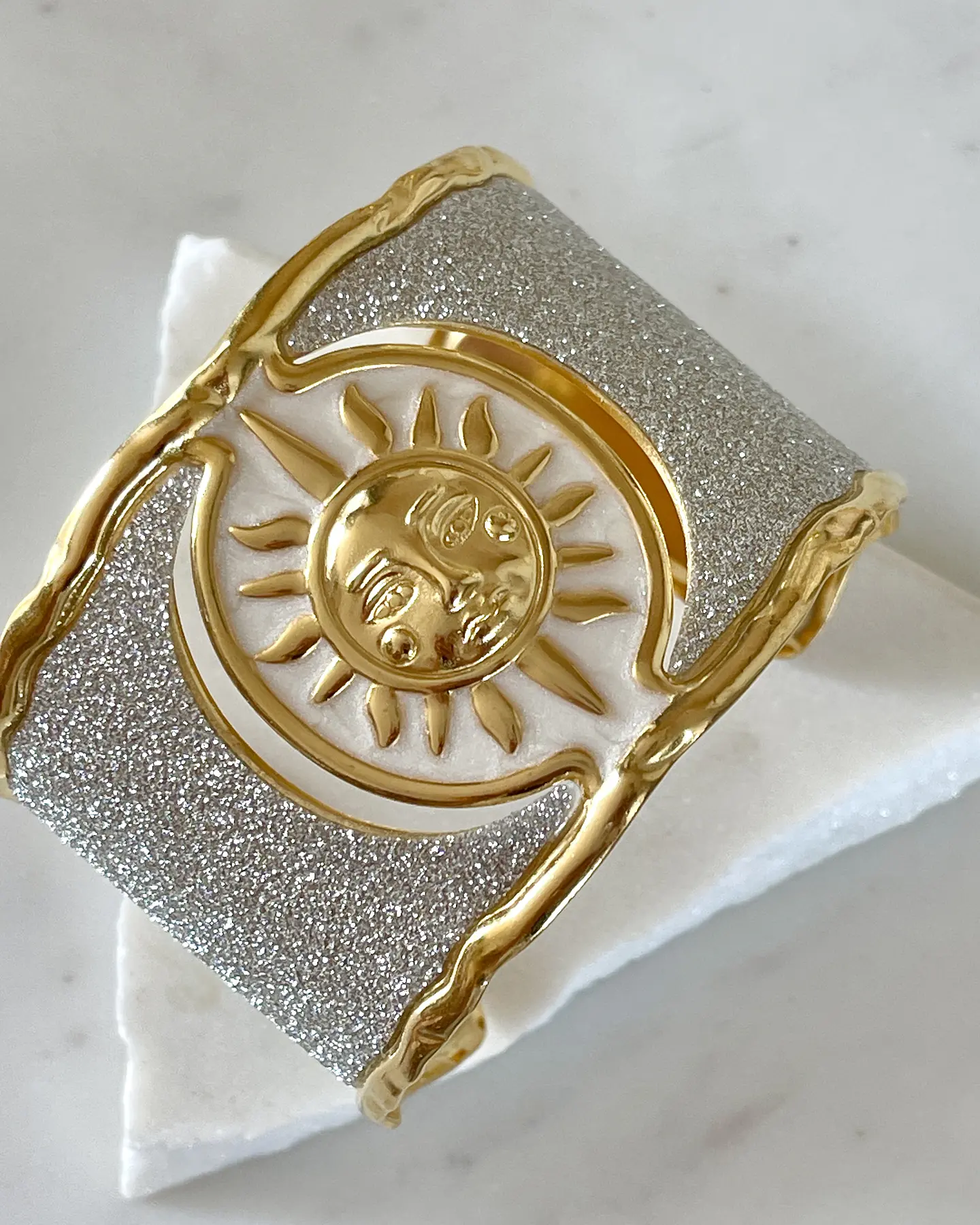 Maxi Brazalete Soleil Silver Gold  Maximalista  2