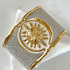 Maxi Brazalete Soleil Silver Gold  Maximalista 