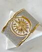 Maxi Brazalete Soleil Silver Gold  Maximalista  - Miniatura 4