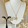 Conjunto Collar + Aros Estrella de Mar Gold
