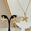Conjunto Collar + Aros Estrella de Mar Gold