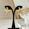 Conjunto Collar + Aros Estrella de Mar Gold