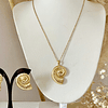 Conjunto Collar + Aros Caracola de Mar Gold