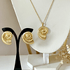 Conjunto Collar + Aros Caracola de Mar Gold