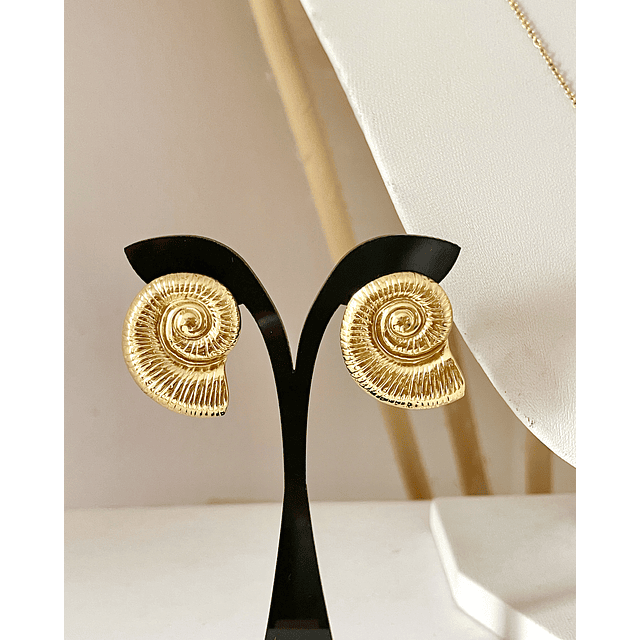 Conjunto Collar + Aros Caracola de Mar Gold