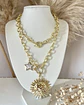 Collar XL Maxi Girasol estrella eslabones ovalados Gold - Miniatura 7