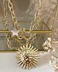 Collar XL Maxi Girasol estrella eslabones ovalados Gold - Miniatura 4