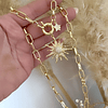 Collar Sol Circones Punto de luz Gold