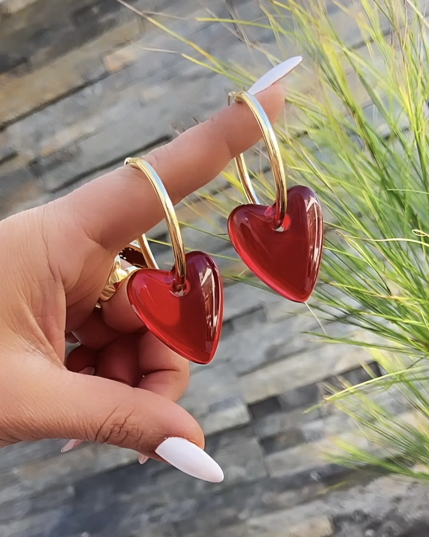 Aros Maxi Cuore Rosso Gold 1